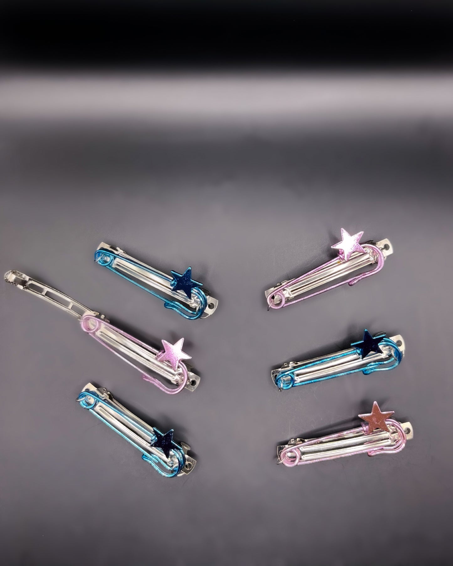 Super-Star French Barrette Hair Clips (6 PACK)