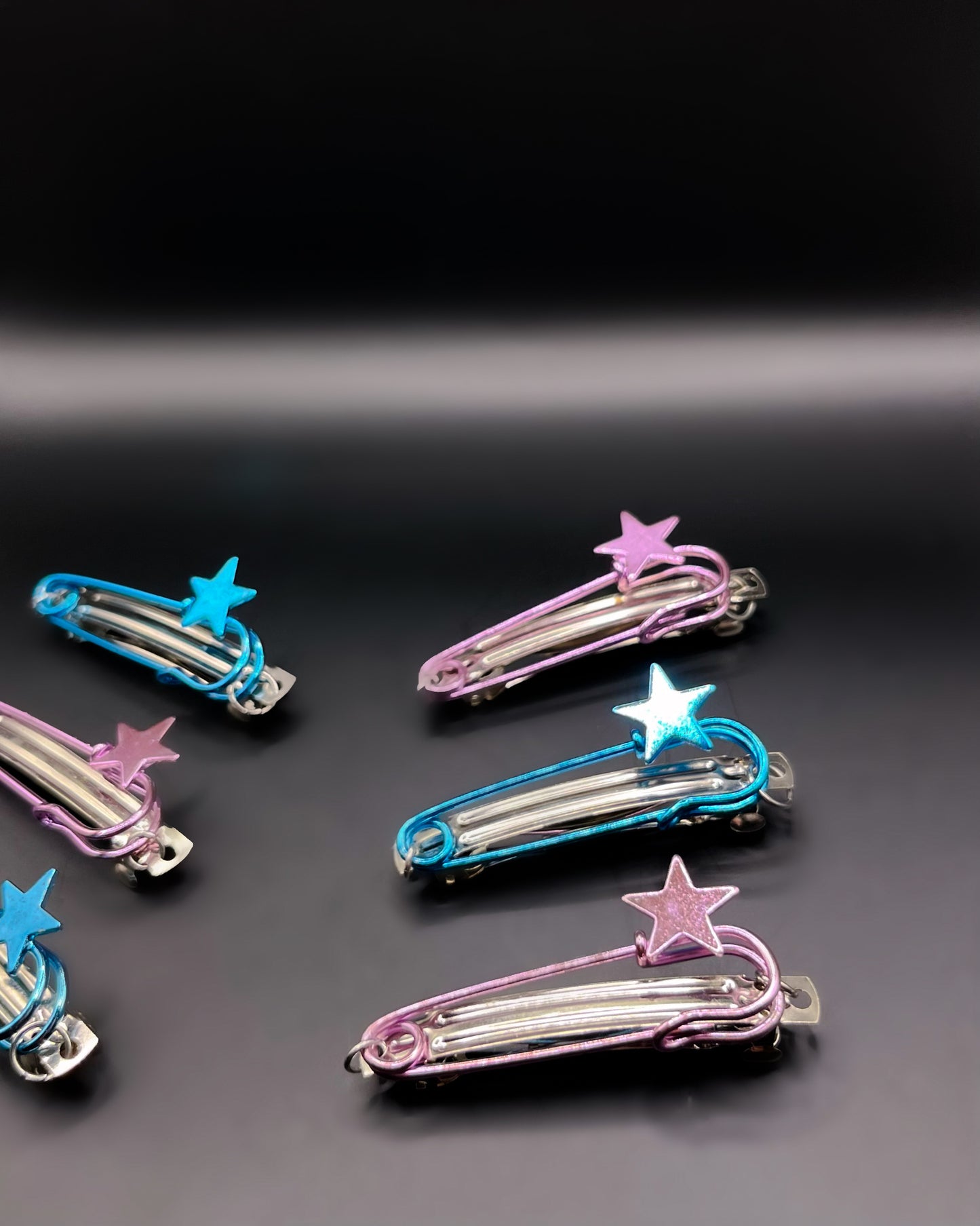 Super-Star French Barrette Hair Clips (6 PACK)